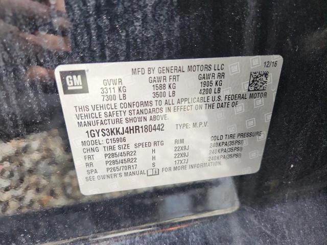 1GYS3KKJ4HR180442 - 2017 CADILLAC ESCALADE ESV PLATINUM Schwarz Foto 14