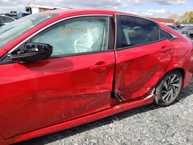 2HGFC2F82JH024146 - 2018 HONDA CIVIC EX RED photo 12