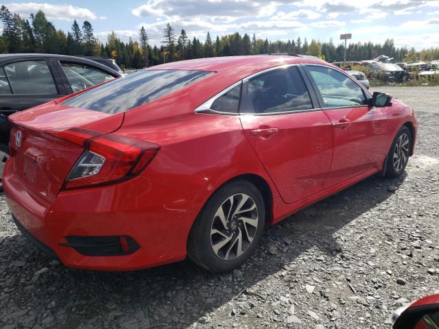 2HGFC2F82JH024146 - 2018 HONDA CIVIC EX RED photo 3