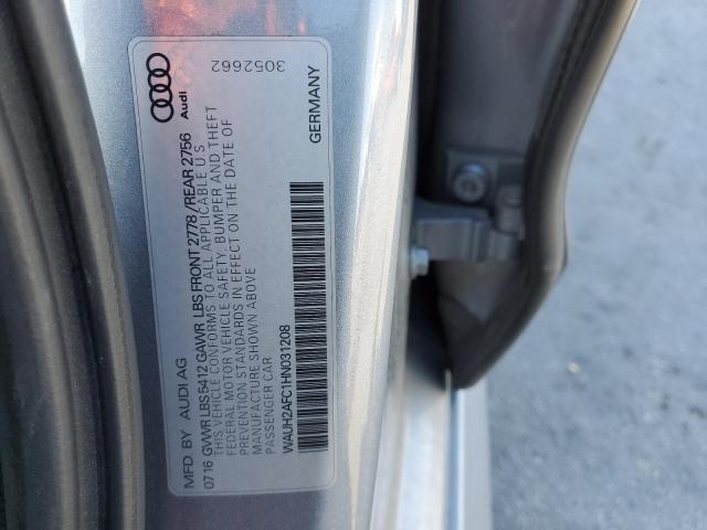 WAUH2AFC1HN031208 - 2017 AUDI A6 PRESTIGE 银色 照片 13