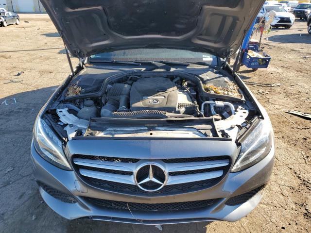 55SWF4KBXHU201205 - 2017 MERCEDES-BENZ C 300 4MATIC GRAY photo 11