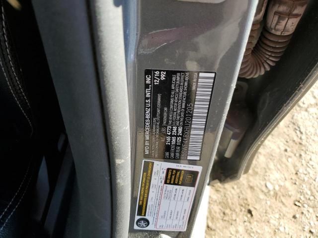 55SWF4KBXHU201205 - 2017 MERCEDES-BENZ C 300 4MATIC GRAY photo 12