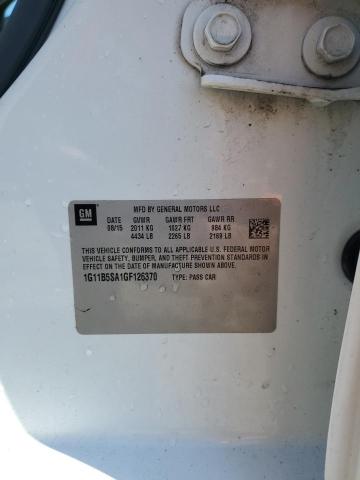 1G11B5SA1GF126370 - 2016 CHEVROLET MALIBU LIM LS WHITE photo 12