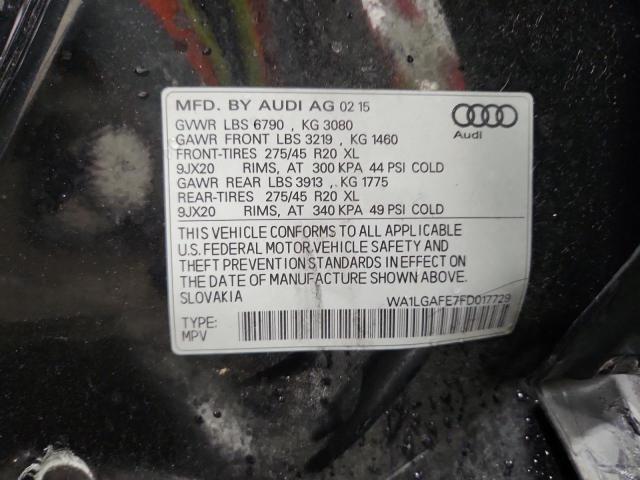 WA1LGAFE7FD017729 - 2015 AUDI Q7 PREMIUM PLUS Qara foto 13