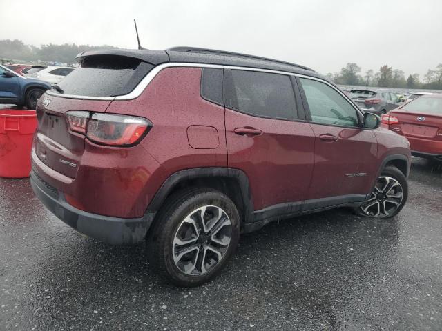 3C4NJDCB8NT225929 - 2022 JEEP COMPASS LIMITED BURGUNDY photo 3