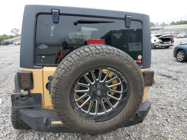 1C4BJWEG0DL629549 - 2013 JEEP WRANGLER UNLIMITED SAHARA YELLOW photo 6