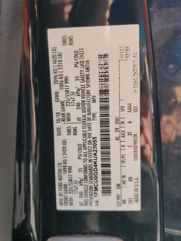 1FMCU0GD4KUA23055 - 2019 FORD ESCAPE SE Чорний фото 13