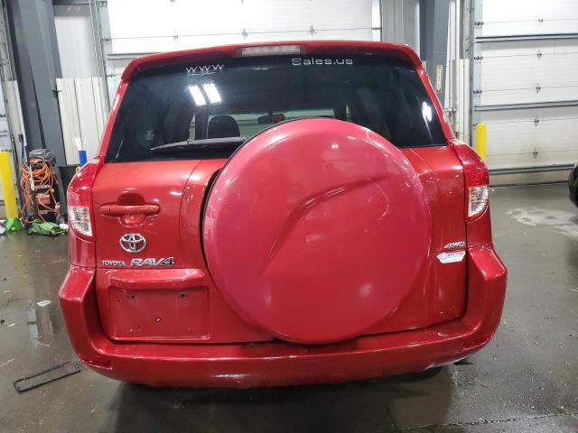 JTMBD33V585192617 - 2008 TOYOTA RAV4 RED photo 6