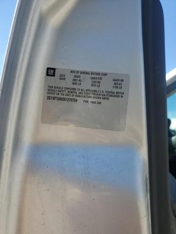 2G1WT58K081279754 - 2008 CHEVROLET IMPALA LT Gümüş foto 13