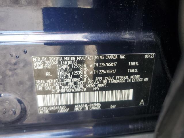 2T3P1RFV0PW380479 - 2023 TOYOTA RAV4 XLE ლურჯი ფოტო 13