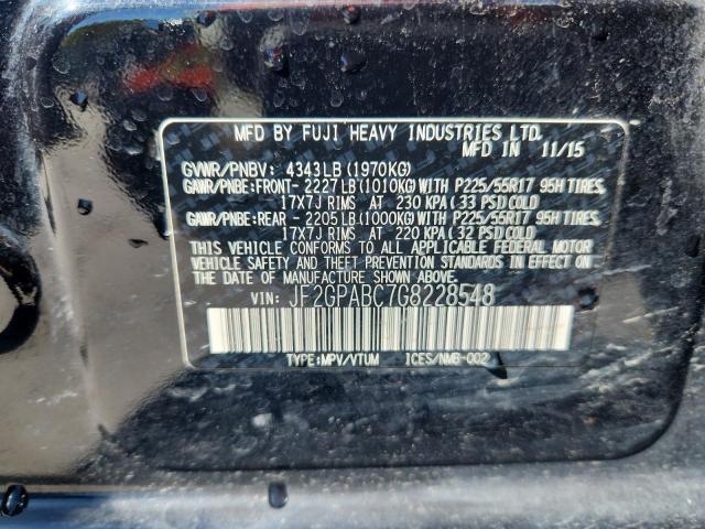 JF2GPABC7G8228548 - 2016 SUBARU CROSSTREK PREMIUM შავი ფოტო 14