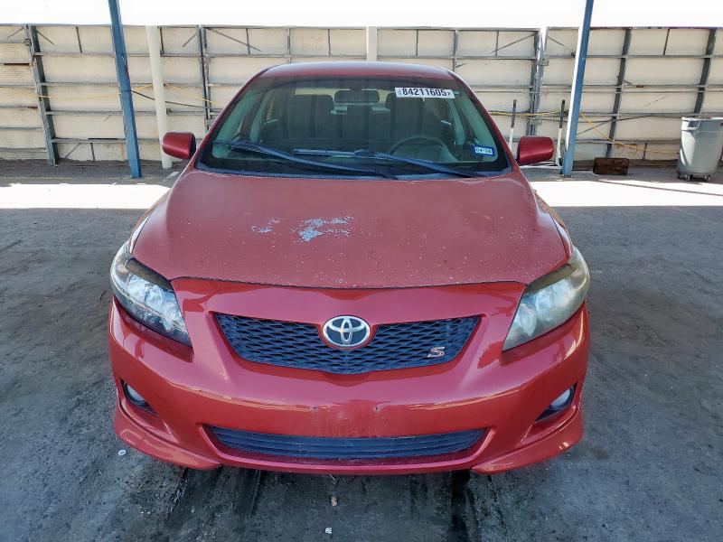 1NXBU4EE6AZ303024 - 2010 TOYT COROLLA BASE Kırmızı fotoğraf 5