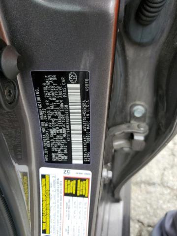 4T1T11AKXNU044258 - 2022 TOYOTA CAMRY SE GRAY photo 12
