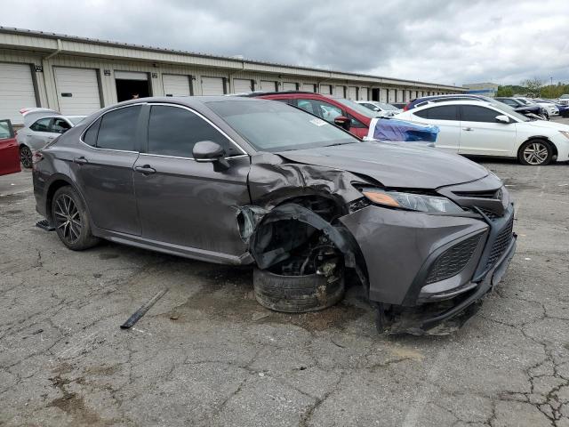 4T1T11AKXNU044258 - 2022 TOYOTA CAMRY SE GRAY photo 4