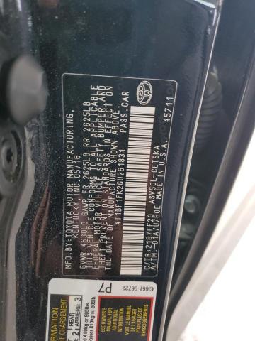 4T1BF1FK2GU261831 - 2016 TOYOTA CAMRY LE GRAY photo 12