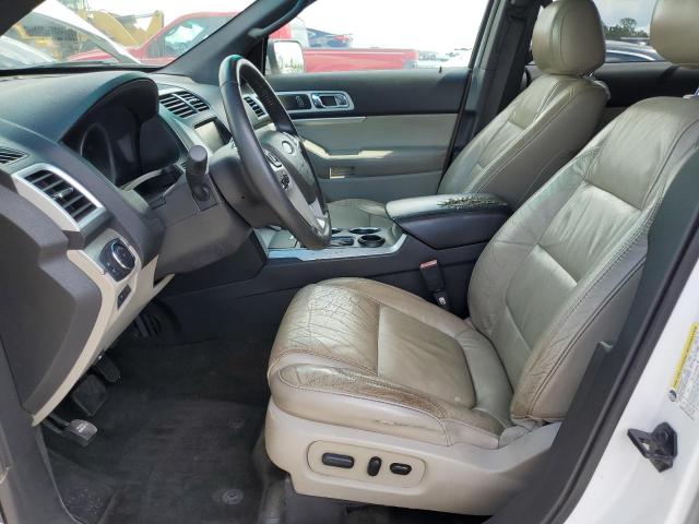 1FM5K7D85EGB07449 - 2014 FORD EXPLORER XLT WHITE photo 7