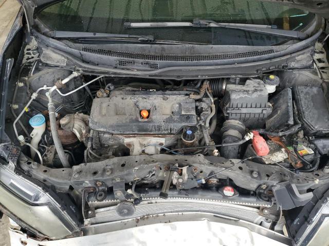 2HGFG3B57CH516728 - 2012 HONDA CIVIC LX BLACK photo 11