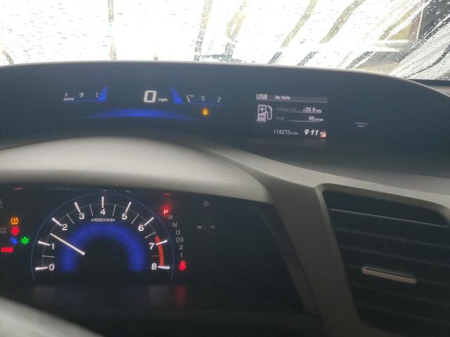 2HGFG3B57CH516728 - 2012 HONDA CIVIC LX BLACK photo 9