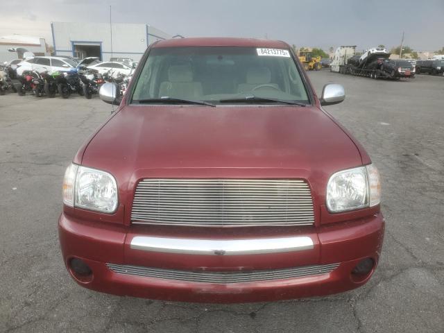 5TBET34146S520525 - 2006 TOYOTA TUNDRA DOUBLE CAB SR5 BURGUNDY photo 5