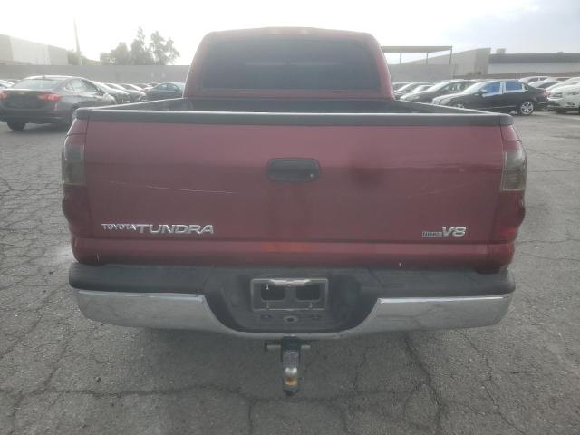 5TBET34146S520525 - 2006 TOYOTA TUNDRA DOUBLE CAB SR5 BURGUNDY photo 6