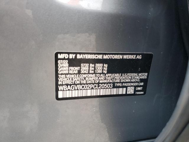 WBAGV8C02PCL20503 - 2023 BMW M850XI Gri fotoğraf 12