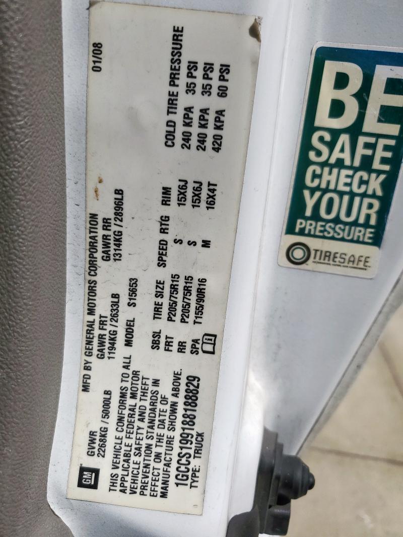 1GCCS199188188829 - 2008 CHEVROLET COLORADO 白色 照片 12