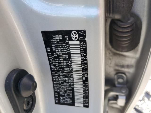 5YFBURHE8JP820352 - 2018 TOYOTA COROLLA L SILVER photo 12