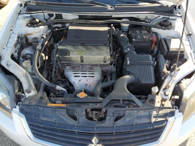 4A32B3FF0AE004857 - 2010 MITSUBISHI GALANT ES WHITE photo 11