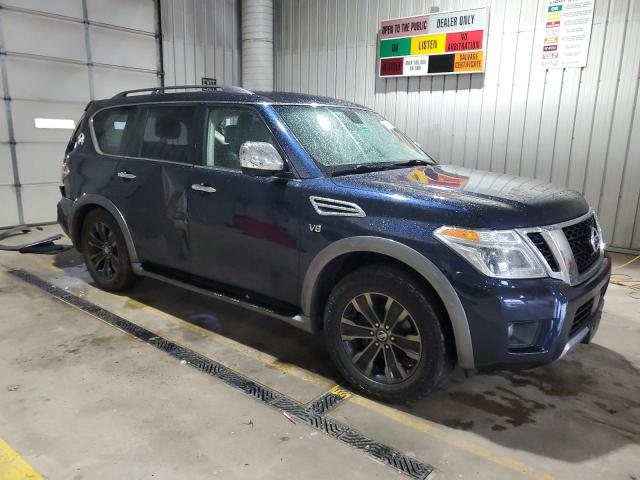 JN8AY2NE7H9701966 - 2017 NISSAN ARMADA PLATINUM 蓝色 照片 4