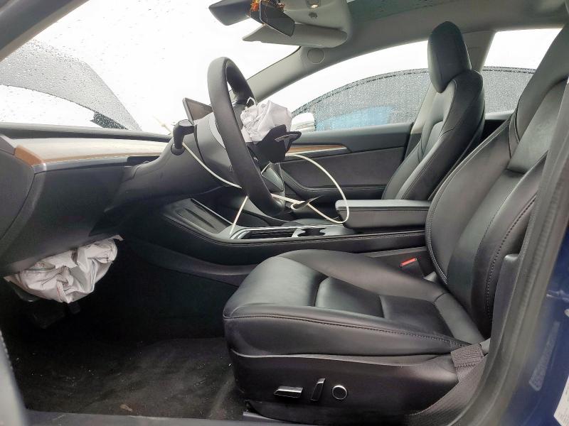 5YJ3E1EA6NF111361 - 2022 TESLA MODEL 3 BLUE photo 11