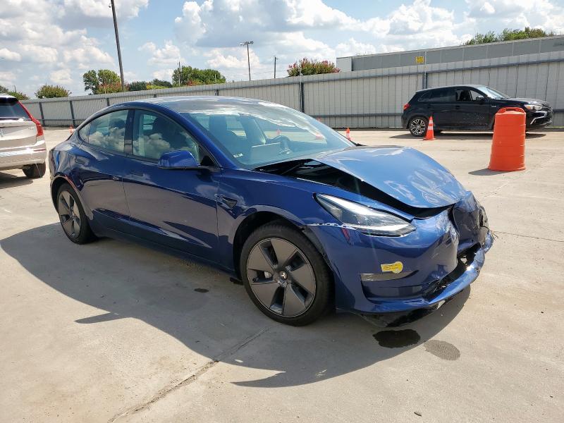5YJ3E1EA6NF111361 - 2022 TESLA MODEL 3 BLUE photo 6