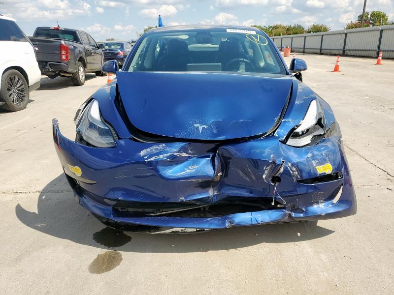 5YJ3E1EA6NF111361 - 2022 TESLA MODEL 3 BLUE photo 7