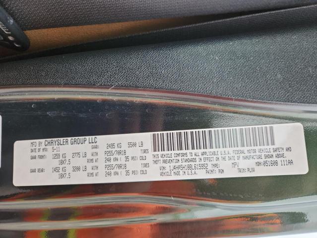 1J4HA5H18BL615952 - 2011 JEP WRANGLER UNLIMITED SAHARA Verde foto 13