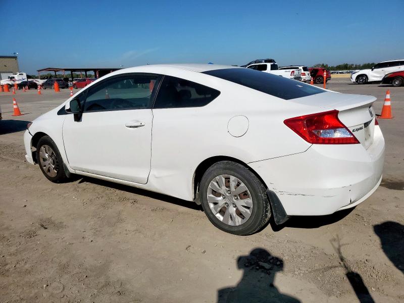 2HGFG3B5XCH532860 - 2012 HONDA CIVIC LX WHITE photo 2