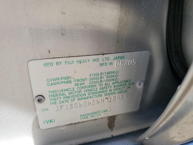 JF1SG63656H715959 - 2006 SUBARU FORESTER 2.5X Argent photo 13