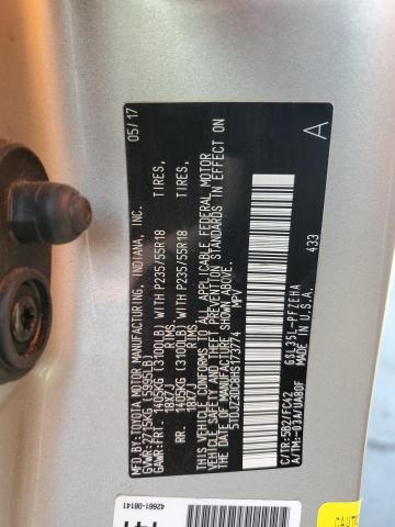 5TDJZ3DC8HS173774 - 2017 TOYOTA SIENNA LE 金色 照片 13