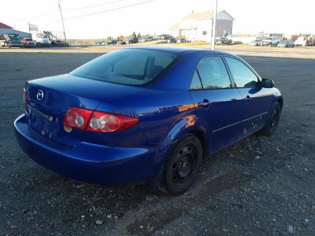 1YVFP80C945N05262 - 2004 MAZDA 6 I ლურჯი ფოტო 3