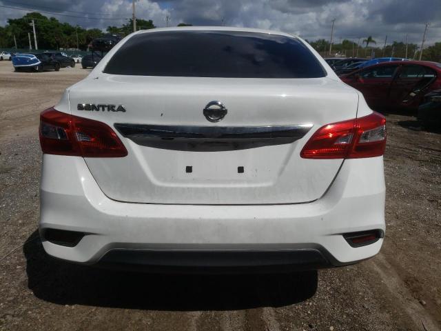 3N1AB7AP7KY301573 - 2019 NISSAN SENTRA S WHITE photo 6