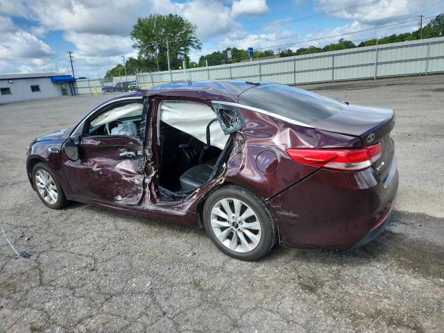 5XXGU4L33HG149707 - 2017 KIA OPTIMA EX MAROON photo 2