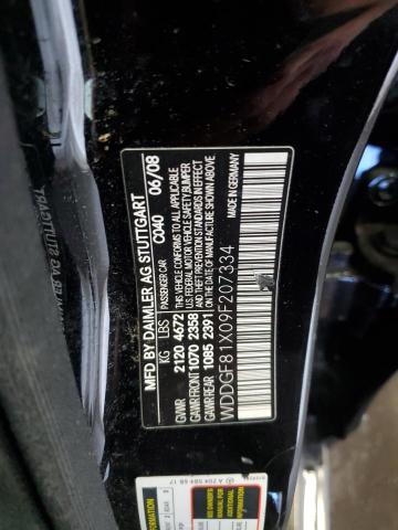 WDDGF81X09F207334 - 2009 MERCEDES-BENZ C 300 4MATIC BLACK photo 12
