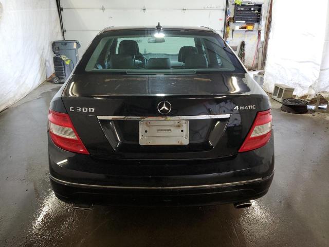 WDDGF81X09F207334 - 2009 MERCEDES-BENZ C 300 4MATIC BLACK photo 6