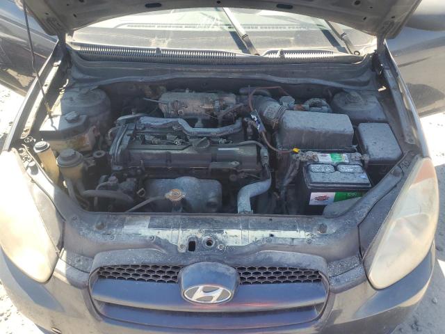 KMHCN36C38U087622 - 2008 HYUNDAI ACCENT SE ნაცრისფერი ფოტო 11