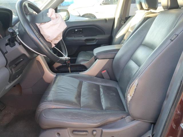 2HKYF18567H535368 - 2007 HONDA PILOT EXL 勃艮第红 照片 7