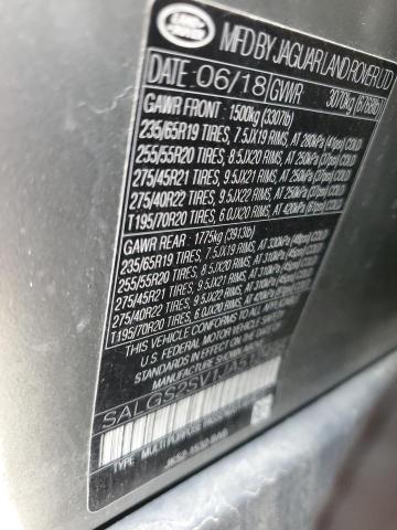 SALGS2SV1JA512495 - 2018 LAND ROVER RANGE ROVE HSE CHARCOAL photo 13