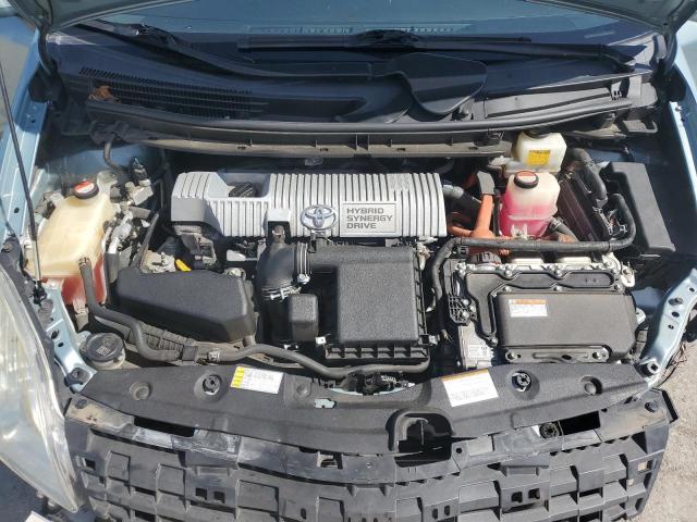 JTDKN3DU3F1956925 - 2015 TOYOTA PRIUS TEAL photo 11