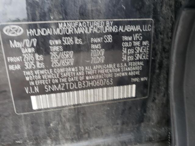 5NMZTDLB3JH060763 - 2018 HYUNDAI SANTA FE S 黑色 照片 13