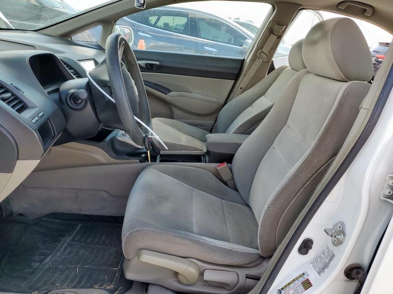 19XFA1F51BE006691 - 2011 HONDA CIVIC LX Սպիտակ լուսանկար 7