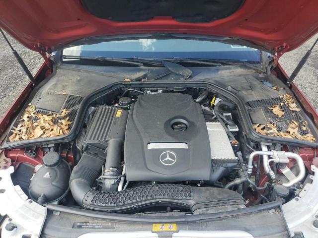 55SWF4KB1HU194984 - 2017 MERCEDES-BENZ C 300 4MATIC RED photo 11