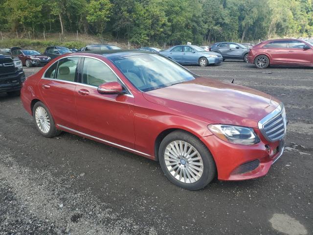 55SWF4KB1HU194984 - 2017 MERCEDES-BENZ C 300 4MATIC RED photo 4