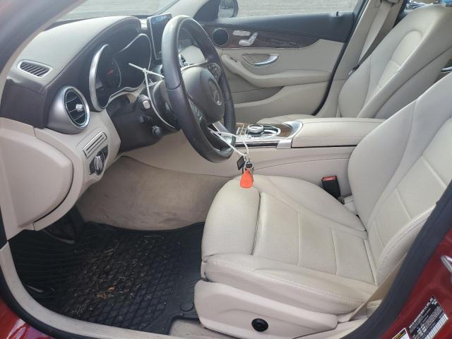 55SWF4KB1HU194984 - 2017 MERCEDES-BENZ C 300 4MATIC RED photo 7